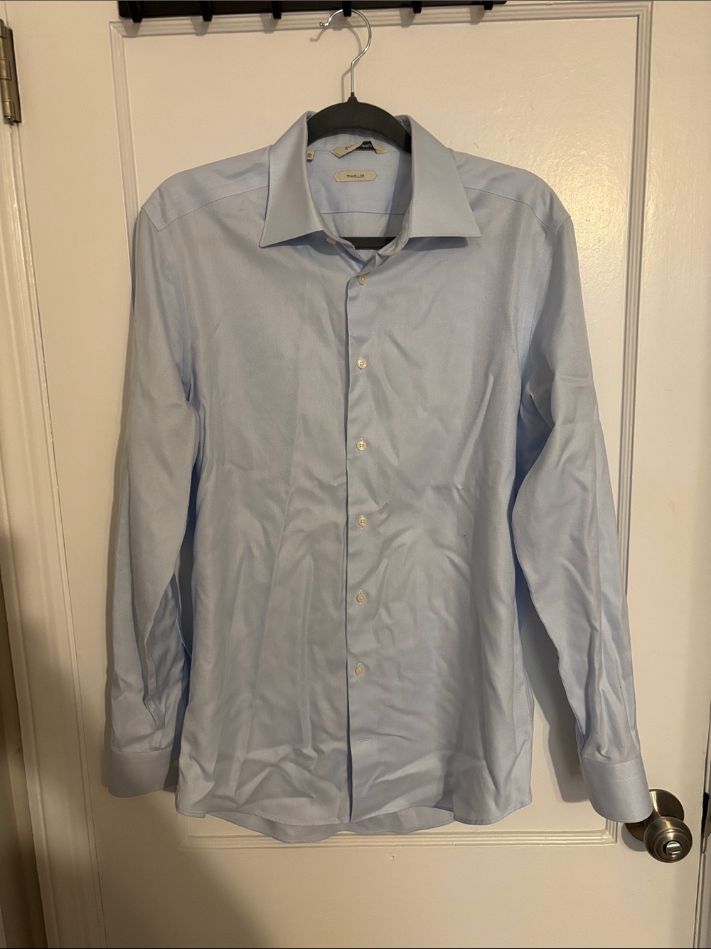 Suitsupply Light Blue Men's Dress Shirt - Spread Collar